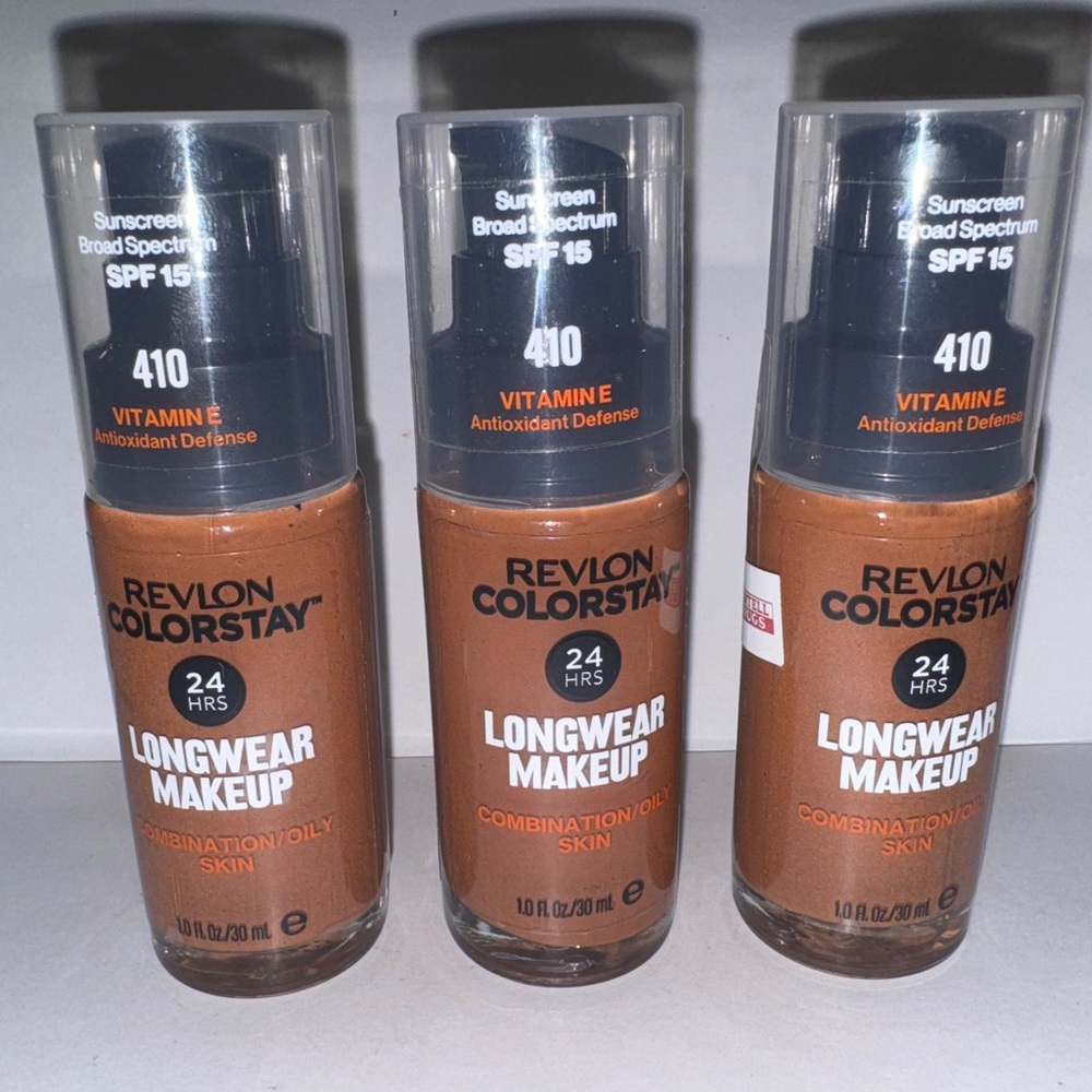 410 CAPPUCCINO ~X3 Bottles~ REVLON Colorstay LONGWEAR Makeup Foundation ~ Sealed